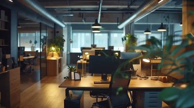 EIn modern eingerichtetes Büro einer Agentur